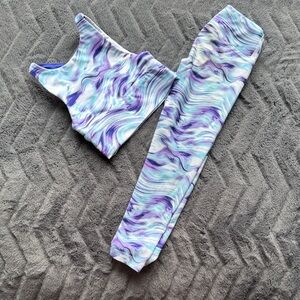 DSG Kids Matching Set - Purple and Blue Swirl